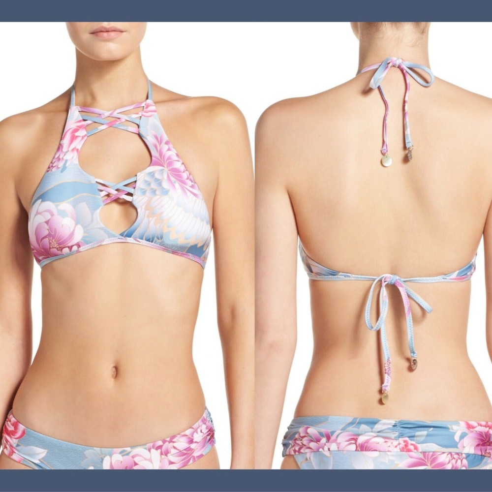 NWT $80 Isabella Rose Birds of a‎ Feather Bikini Top [SZ Medium ]